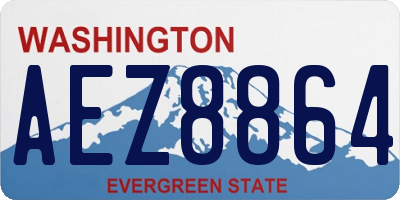 WA license plate AEZ8864