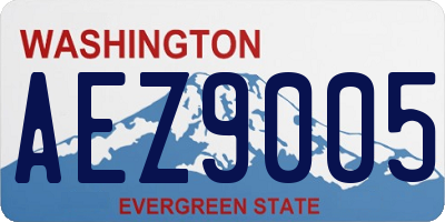 WA license plate AEZ9005