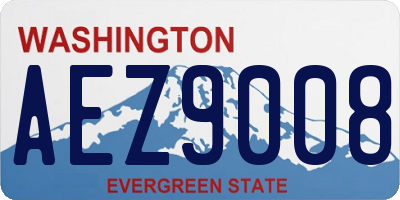 WA license plate AEZ9008