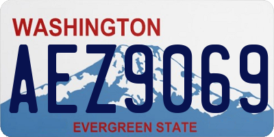 WA license plate AEZ9069