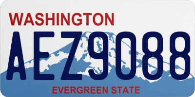 WA license plate AEZ9088