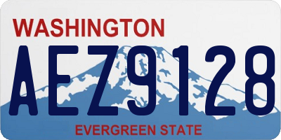 WA license plate AEZ9128