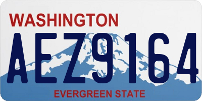 WA license plate AEZ9164