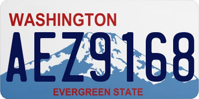 WA license plate AEZ9168