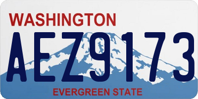 WA license plate AEZ9173