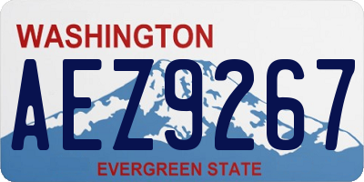 WA license plate AEZ9267