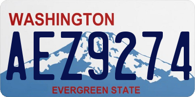 WA license plate AEZ9274