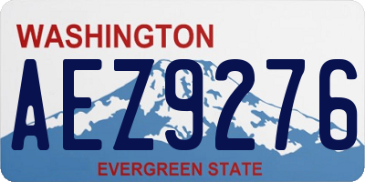 WA license plate AEZ9276
