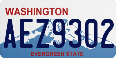 WA license plate AEZ9302