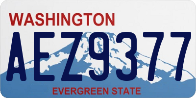 WA license plate AEZ9377