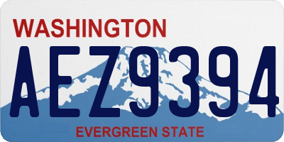 WA license plate AEZ9394