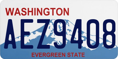 WA license plate AEZ9408