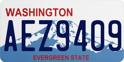 WA license plate AEZ9409
