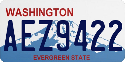 WA license plate AEZ9422