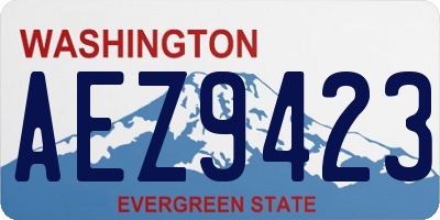 WA license plate AEZ9423