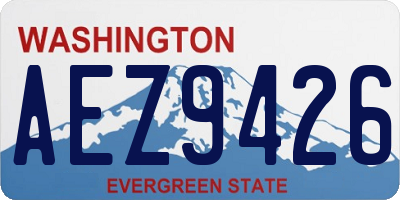 WA license plate AEZ9426