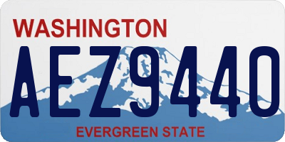 WA license plate AEZ9440