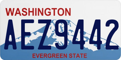 WA license plate AEZ9442