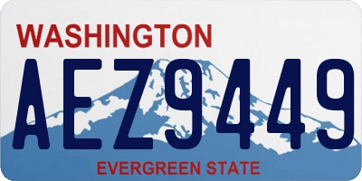 WA license plate AEZ9449