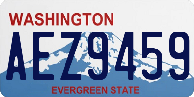 WA license plate AEZ9459