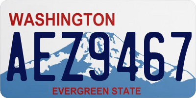 WA license plate AEZ9467