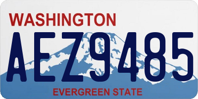 WA license plate AEZ9485