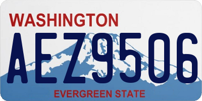 WA license plate AEZ9506