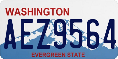 WA license plate AEZ9564