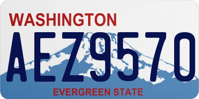 WA license plate AEZ9570