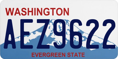 WA license plate AEZ9622