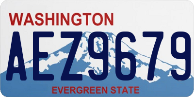 WA license plate AEZ9679