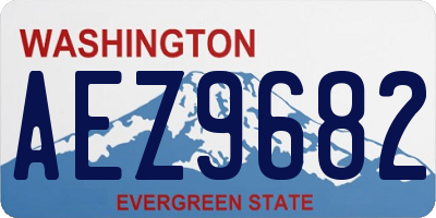 WA license plate AEZ9682