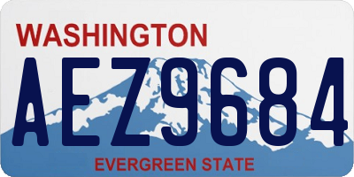 WA license plate AEZ9684