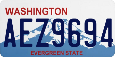 WA license plate AEZ9694