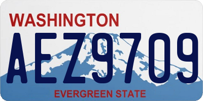 WA license plate AEZ9709