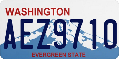 WA license plate AEZ9710