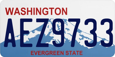 WA license plate AEZ9733