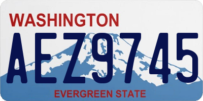 WA license plate AEZ9745