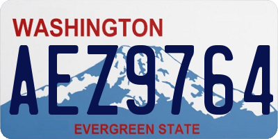 WA license plate AEZ9764