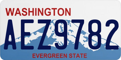 WA license plate AEZ9782