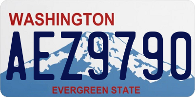 WA license plate AEZ9790