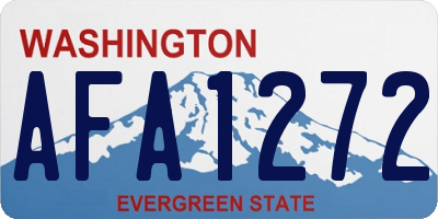 WA license plate AFA1272