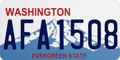 WA license plate AFA1508