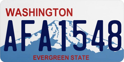 WA license plate AFA1548