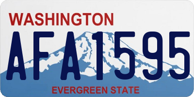 WA license plate AFA1595