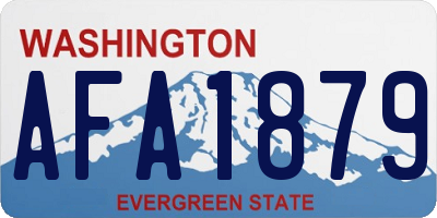 WA license plate AFA1879