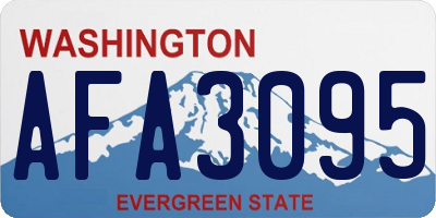 WA license plate AFA3095