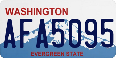 WA license plate AFA5095