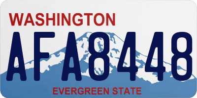 WA license plate AFA8448