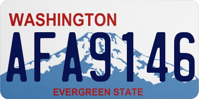 WA license plate AFA9146